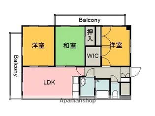 レジデンス・古市橋【7階】の間取り