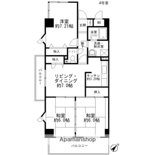 中本ビル【2階】の間取り