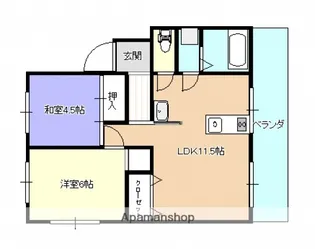 コーポ木下【3階】の間取り