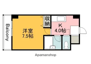 エトワール河地【3階】の間取り