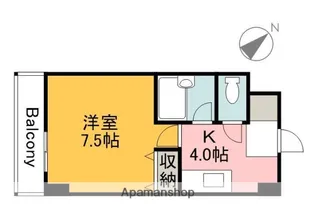 エトワール河地【4階】の間取り