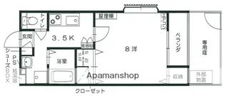 メゾンソレイユB棟【1階】の間取り