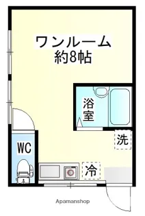 下林アパートB【1号室】の間取り