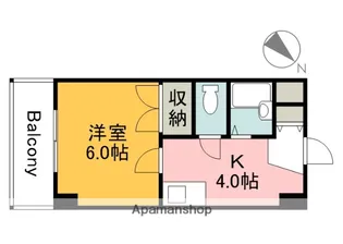 コーポエコード【4階】の間取り