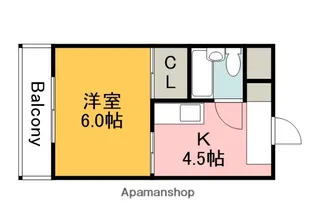 第2山中ビル【3階】の間取り