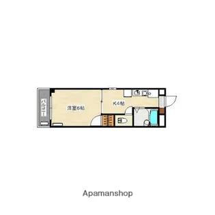ハイム波多野【2階】の間取り