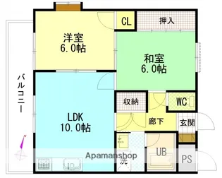 メゾンアルカディア【1階】の間取り