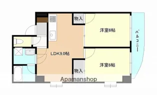 フローレンス尾前【5階】の間取り