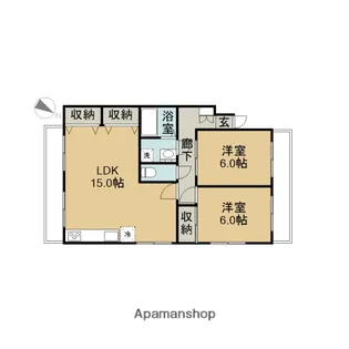 ハイコーポヤスダ5【304号室】の間取り