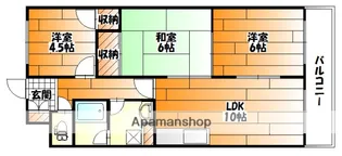 デンファーレ祇園【4階】の間取り