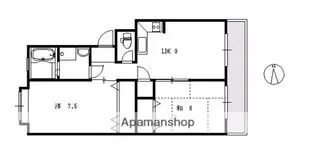 新宅第1マンション【2階】の間取り