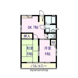 コーポヒラマツ【2階】の間取り