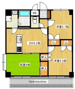 カサグランデⅠ【6階】の間取り