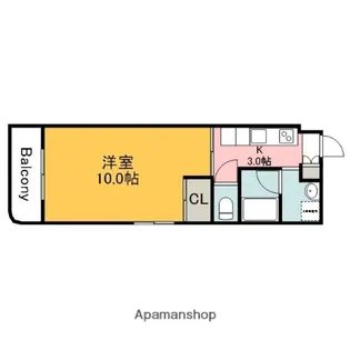 リバーハイム古市【1階】の間取り