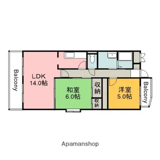メゾン清雅【2階】の間取り