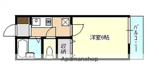 セジュール祇園(祇園1丁目)【105号室】の間取り