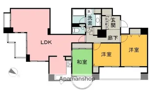 ACITYタワーズイースト【19階】の間取り