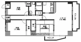 オリゾンビル【8階】の間取り