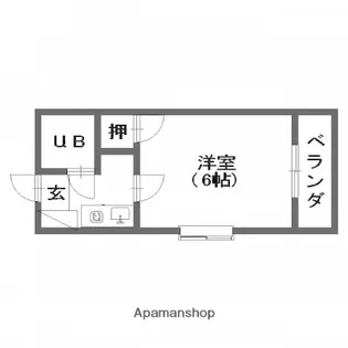 カームマンション【3階】の間取り