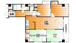 エーデルたにがわ【2階】の間取り