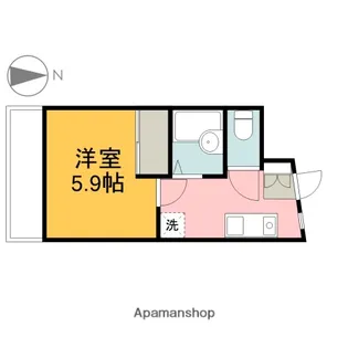メゾン上安【3階】の間取り