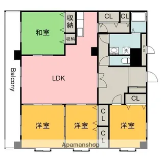 キャッスル西村【2階】の間取り