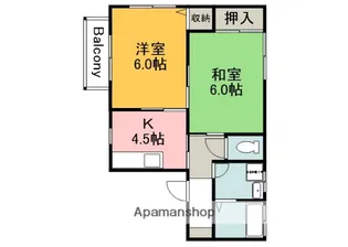 弥生荘【1階】の間取り