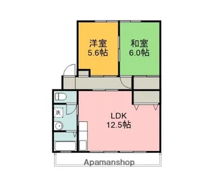 第2ハイコーポ中本【302号室】の間取り