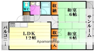 サンコーポ坂井【3階】の間取り
