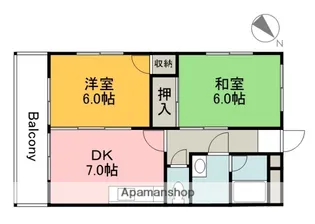 オダマンション【2階】の間取り