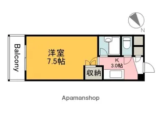 MELROSE壱番館【6階】の間取り