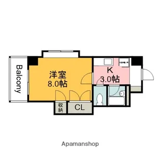 ROSE米田【4階】の間取り