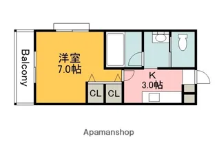 カーサ大塚2nd【301号室】の間取り
