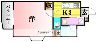 フローラ西原【10階】の間取り