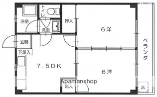 島本マンション【3階】の間取り
