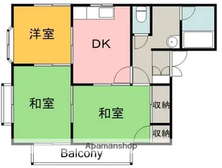 コーポニューバレイA棟【1階】の間取り