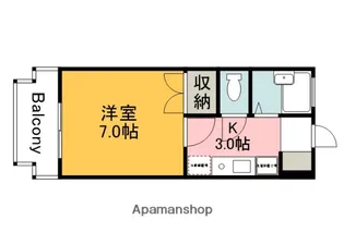 アーバン田部Ⅱ【1階】の間取り