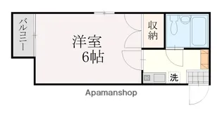 ジェフメノー【201号室】の間取り