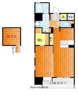 サニーロード2【6階】の間取り