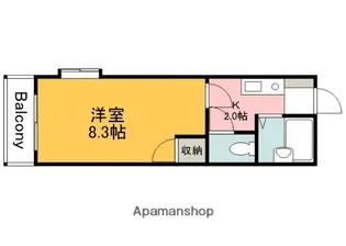 ARASE BLDⅡ【301号室】の間取り
