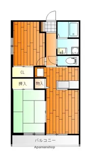 GRACE東原【304号室】の間取り