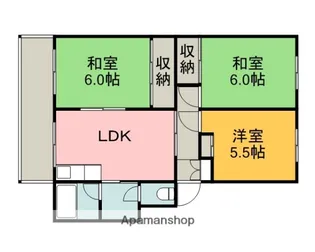 増原マンション【2階】の間取り