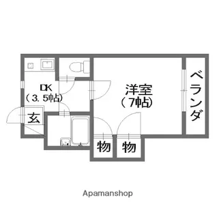 ハイム坂本【3階】の間取り