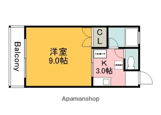 エンゼルタナカ【1階】の間取り