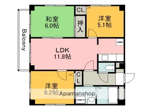 関本祇園ビル【2階】の間取り