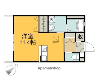 1Rの間取り画像