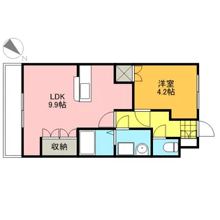 ヒールコートA&G【1階】の間取り