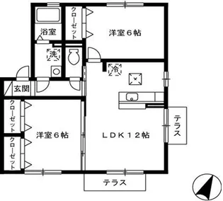 メゾン四季壱番館【1階】の間取り