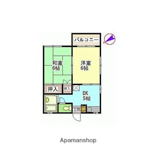 2DKの間取り画像