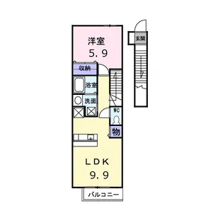 セトル梅林Ⅱ【2階】の間取り